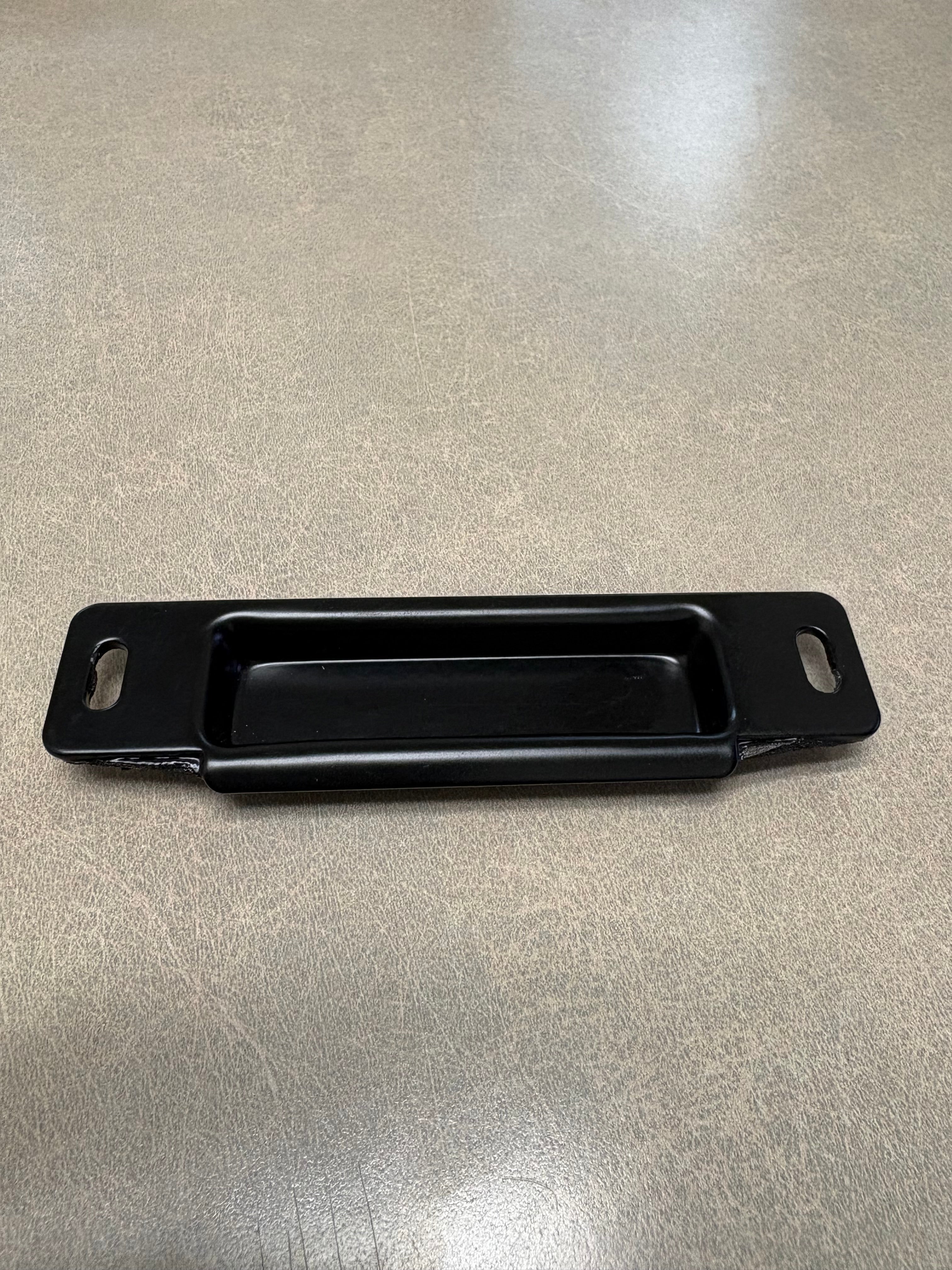 Black Latch Plate (Powder Coated)
