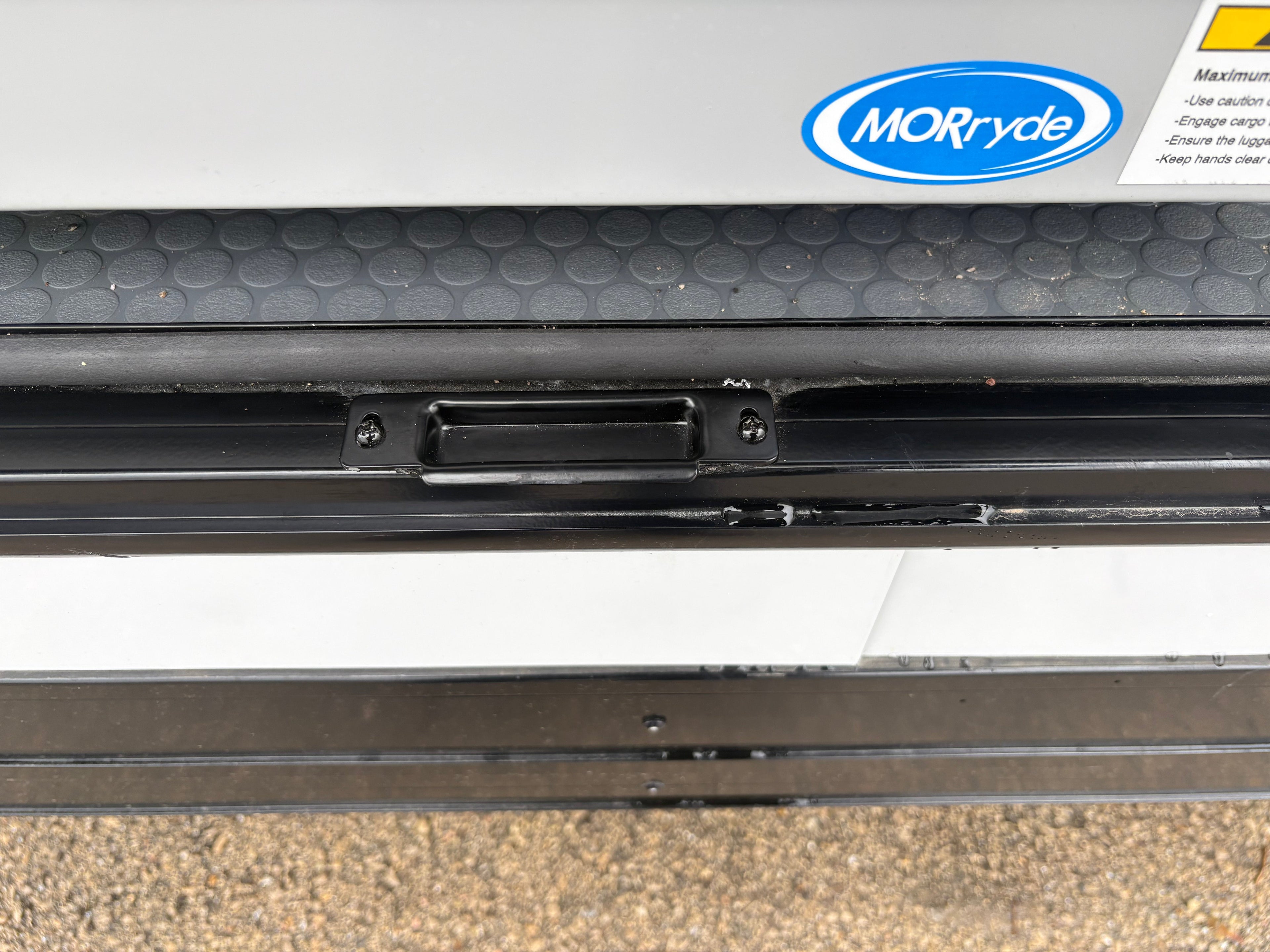 Black Latch Plate (Powder Coated)